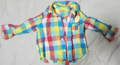 ミキハウス カラフルチェックシャツ