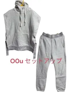 【O0u オー・ゼロ・ユー 】ノースリーブパーカー＆パンツ　セットアップ