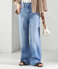 未使用　タグ付　Levi’s リーバイス　RIBCAGE WIDE LEG 25