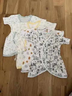 4枚セット　動物柄　ベビー肌着