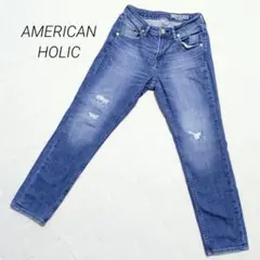 アメリカンホリックデニム ダメージジーンズ スキニー XXS カジュアル