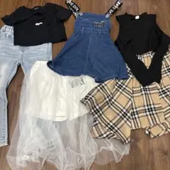 まとめ売り❗️キッズ服100cm110cm（Tシャツ、サロペット、スカートなど）