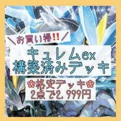 【格安‪✿2点で2,999円】キュレムexデッキ 構築済みデッキ