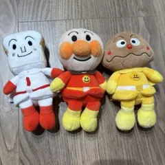 ぷりちぃビーンズ　アンパンマン ぬいぐるみ 3体セット