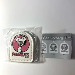 PEANUTS スヌーピー　75周年　キーホルダー　ガチャ　ピンク