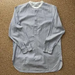 Le glazik バンドカラー ストライプシャツ プルオーバーのサムネイル