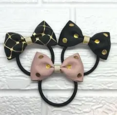 【307】ハンドメイド　グログランリボンのヘアゴム