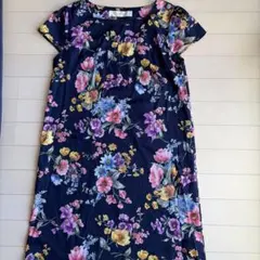 tocco closet 花柄半袖ひざ丈ワンピース