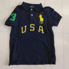 【大人気！】ビックポニー　 RALPH LAUREN ポロシャツ ネイビー120
