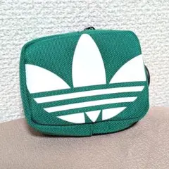 アディダス Green/White ポーチ(small)