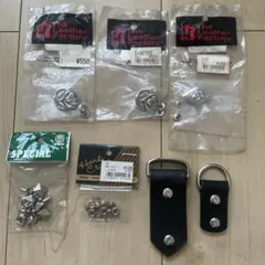 レザークラフト コンチョ　ピラミッド　飾り金具　カシメ　ベルト　革　加工