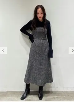 【POLO BCSコラボ】カラーネックニットドッキングワンピース