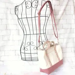 花々が舞うインド刺繍リボンと帆布の2wayショルダートート