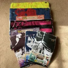 ワンピース　手ぬぐい、ジャガードタオル(コンプリートセット)おまけ付き