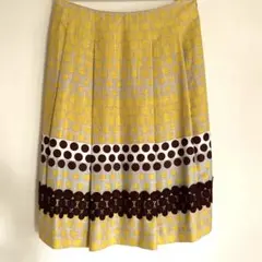 AMACA 膝丈スカート　イエロー系