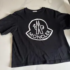 MONCLER モンクレール ビッグロゴ 半袖Tシャツ ブラック レディースのサムネイル