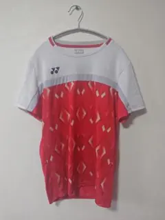 YONEX ヨネックス スポーツシャツ ホワイト レッド - メルカリ
