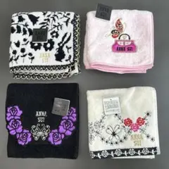 ANNA SUIタオルハンカチ、ポケットハンカチセット