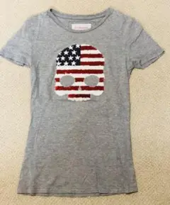 ハイドロゲンレディーススパンコールTシャツXSグレー