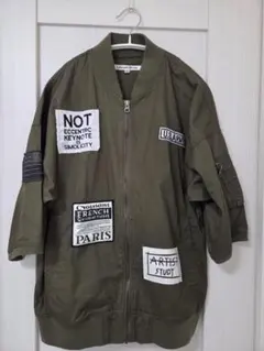 ARMY パッチ付きオリーブジャンパー　M