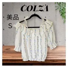 美品COLZA 花柄 オフショルダー トップス Sのサムネイル
