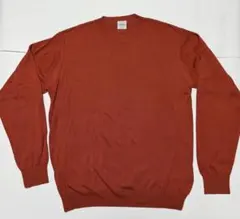 EDIFICE シルク混クルーネック ニット(色オレンジ )