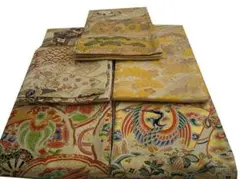 創作用 アンティーク 丸帯 ５本 セット 正絹 仕立上り Ｖs526