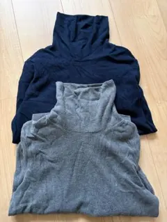 ユニクロ　ヒートテック　フリース　タートルネック　２枚セット