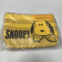 スヌーピー　くじ　ポーチ　イエロー