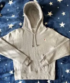 Champion REVERSE WEAVEグレーパーカー