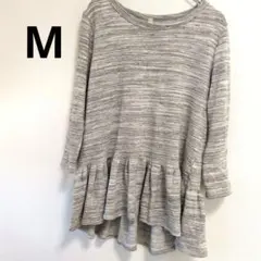 ​orange creek 裾フリル カットソー チュニック グレー M