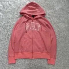 00s old gap zip up hoodie pink Y2K - メルカリ