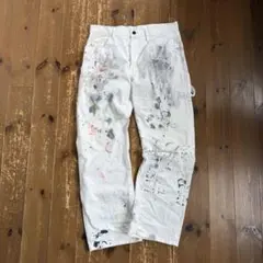 雰囲気⭕️Dickies ペインターパンツ ワーク ペンキ飛び 00s Dickiesディッキーズ ペンキ飛び コットン ペインターパンツ