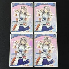 ホロカ　ホロライブカード　沙花叉クロヱ 1st　4枚　プレイ用