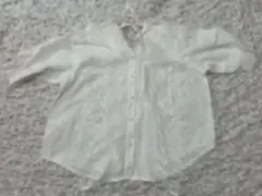 ホワイトレースシャツ 半袖