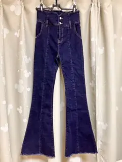 ★10/31処分★ ROYAL PARTY ダークブルーブーツカットデニム