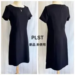 新品 PLST プラステ 洗える フォーマルワンピース ブラック 冠婚葬祭 M