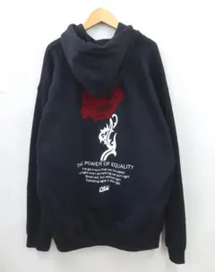 美品　EYEDY アイディー 薔薇　スウェットパーカー
