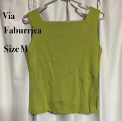 Via Faburrica ヴィアファブリカ タンクトップ M ノースリーブ
