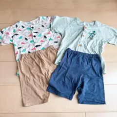 半袖　パジャマ　男の子　ボタン付き　2枚セット　110cm