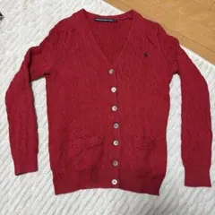Ralph Lauren Sport XL レッド カーディガン