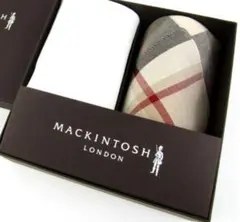 未使用　MACKINTOSH　ハンカチ　セット マッキントッシュ　白　チェック