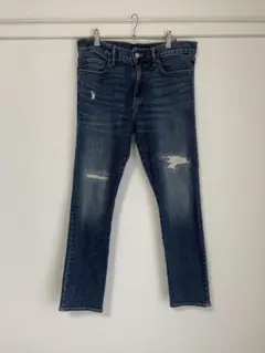 GAP メンズ　スキニーパンツ　デニム　ダメージ加工　32×30