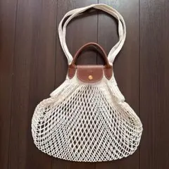 未使用】ロンシャン ル プリアージュ フィレ ショルダーバッグ L 巾着