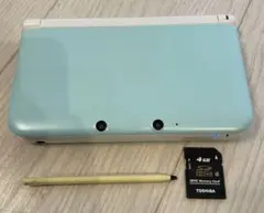 Nintendo 3DS LL 水色 本体 4GBメモリーカード付き
