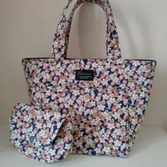 早い者勝ち♡新品♡ハンドメイド♡ねこちゃん花柄巾着バック 激安早い者勝ち♡5点目100円♡新品♡ハンドメイド♡ねこちゃん巾着