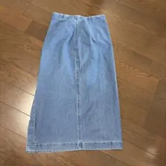 ユニクロ デニム調ロングスカート Mサイズ