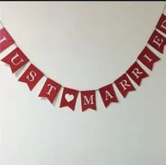 cherryレッド♡結婚式 ガーランド ウェディング 前撮り 壁飾り 受付　和装