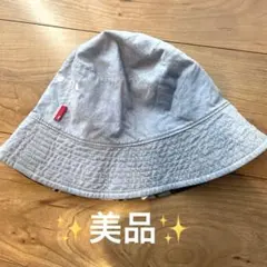 【ファミリア】リバーシブル　コットン バケットハット fタグ付き