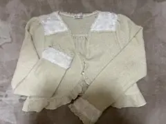 axes femme ベージュ ニットカーディガン 長袖